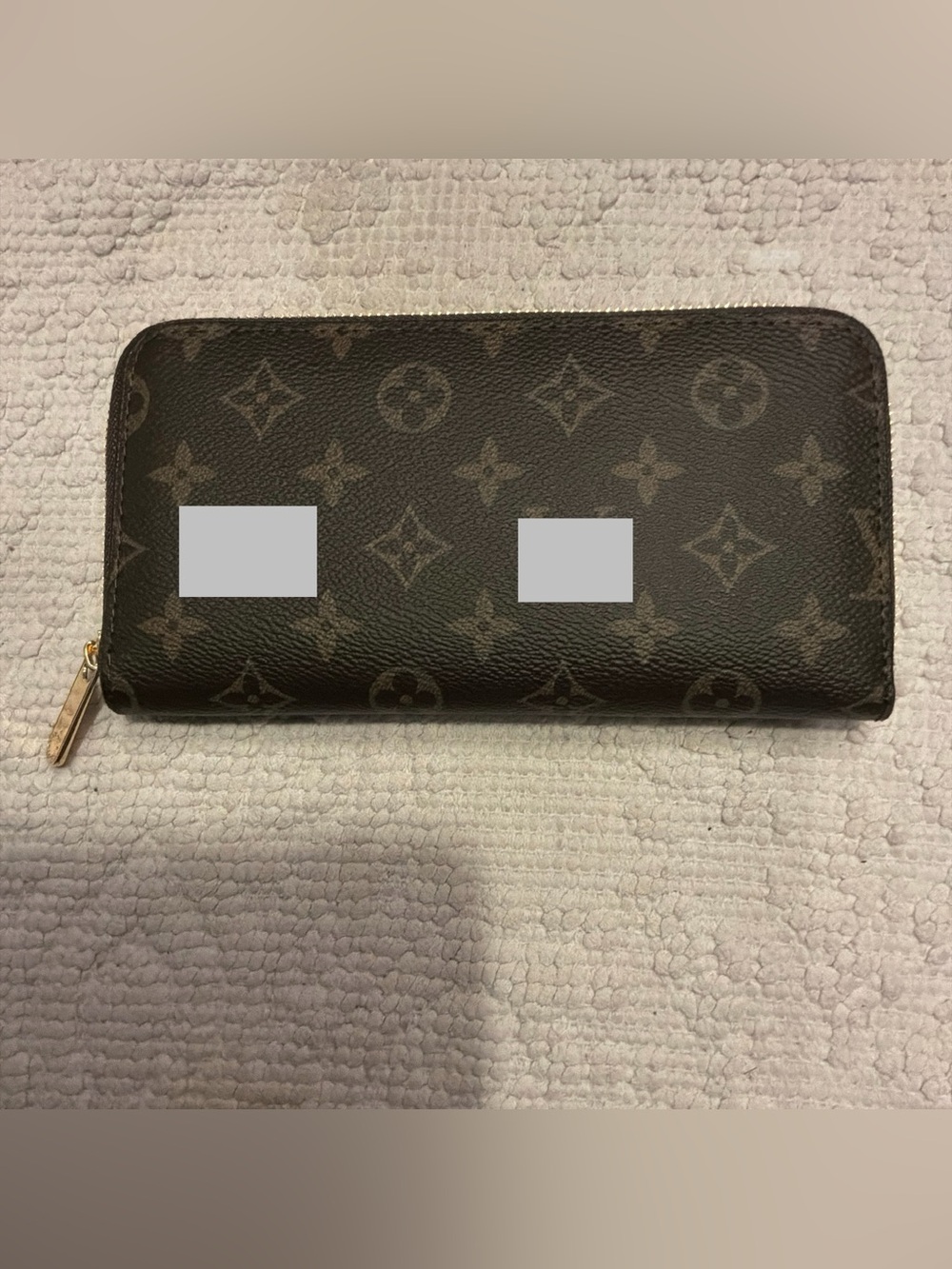 Zip Around Wallet in Brown